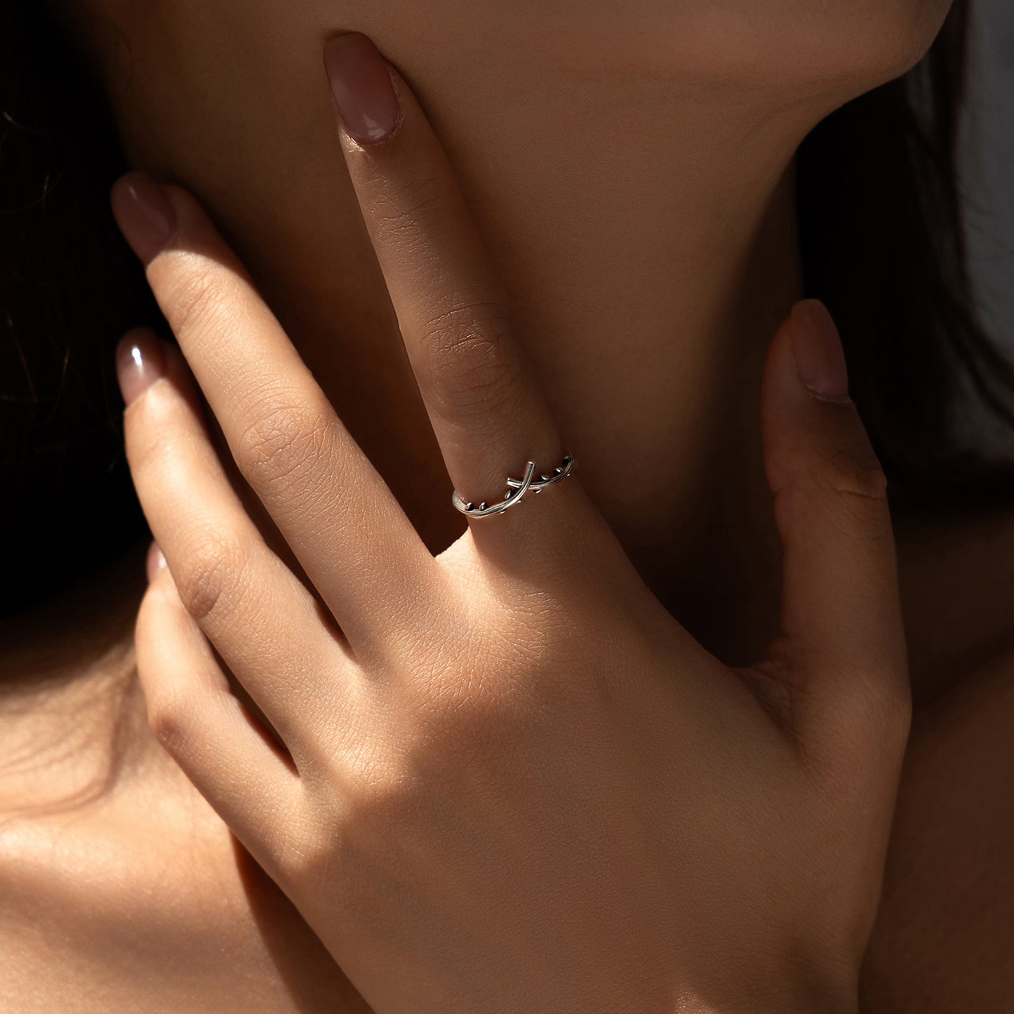 Planderful Everyday Genie Ring – Vintage Sterling Silver Olive Branch Design