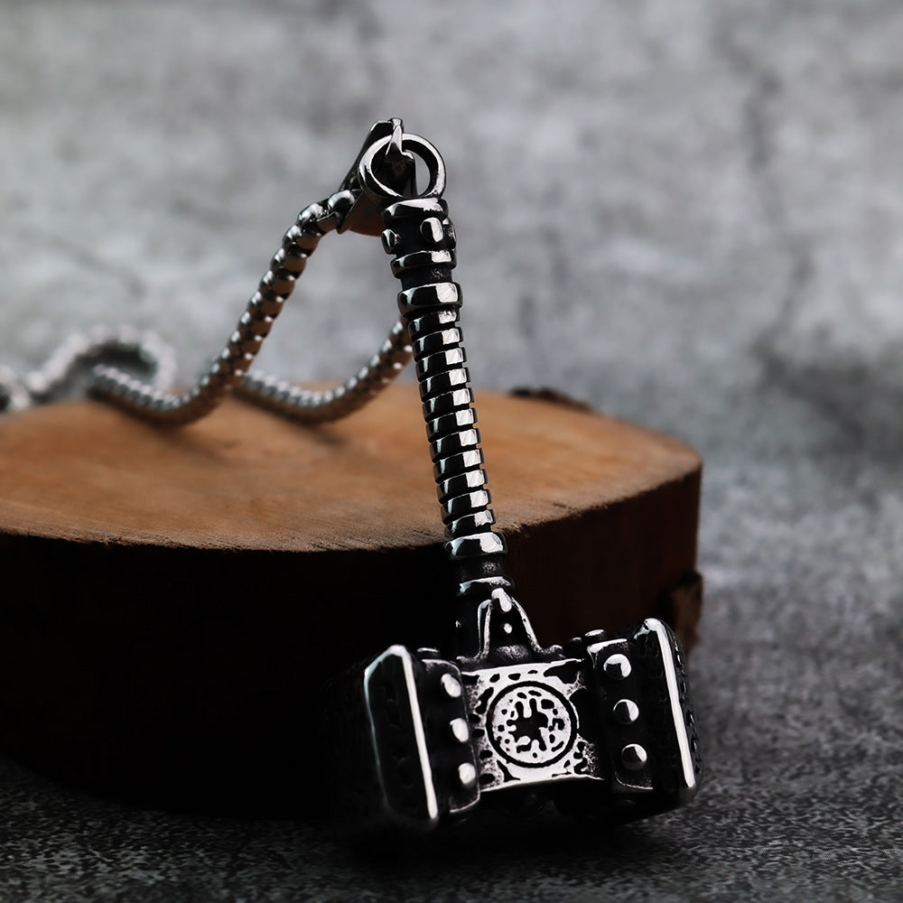 Domineering Solid Thor's Hammer Viking Pendant Jewelry for Men