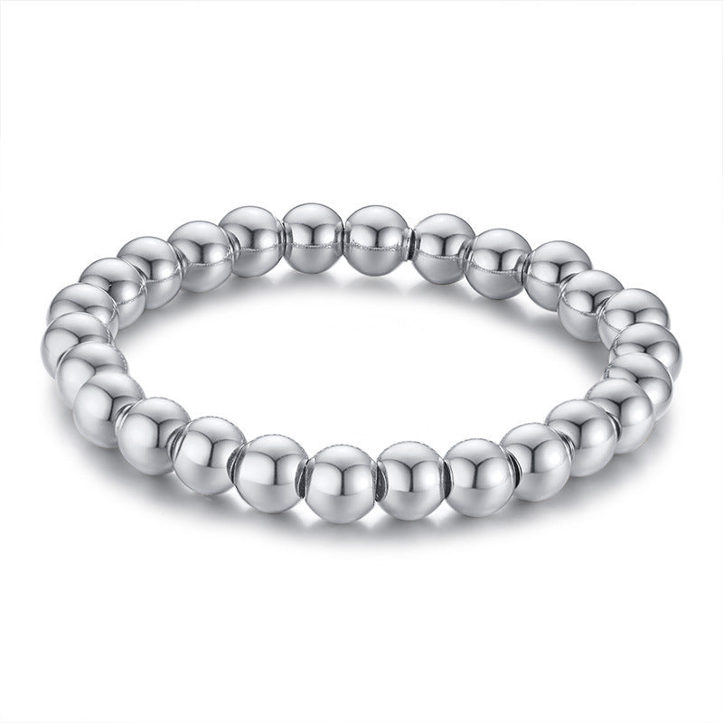 Stainless Steel Bead Bracelet Fashion Titanium Steel Jewelry