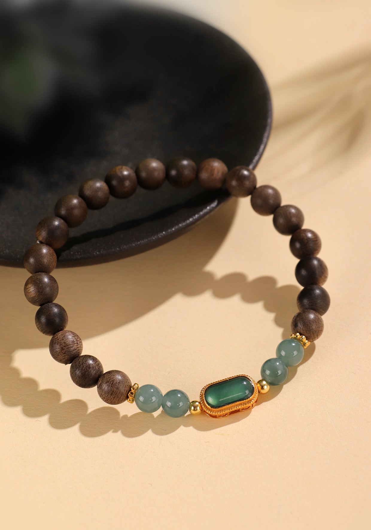 Planderful Fortune's Favor Bracelet – Elegant Chinese Style with Blue Water Jadeite