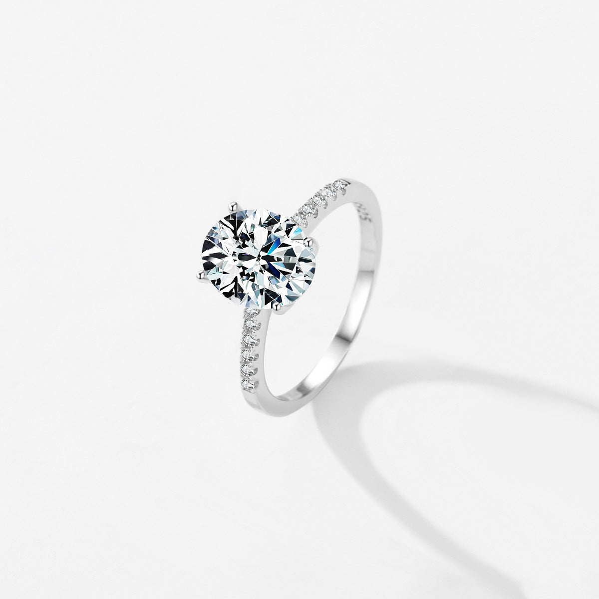 Sterling Silver Zircon Ring: Chic and Elegant Luxury Accessory