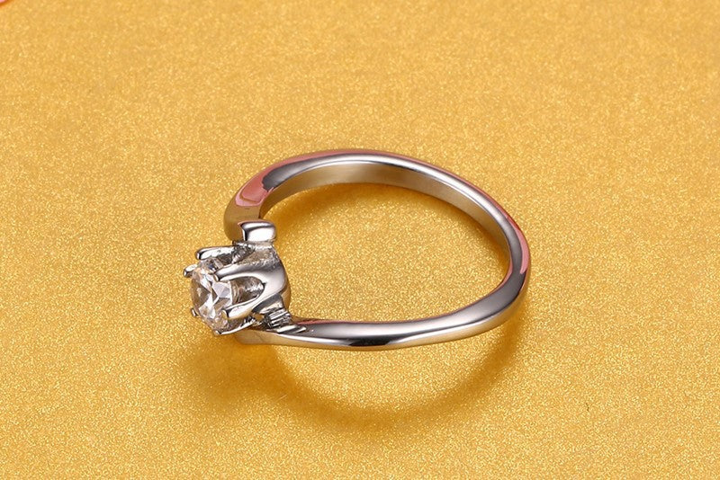 Korean Version Of Women's Ring Inlaid Zircon Fashionable