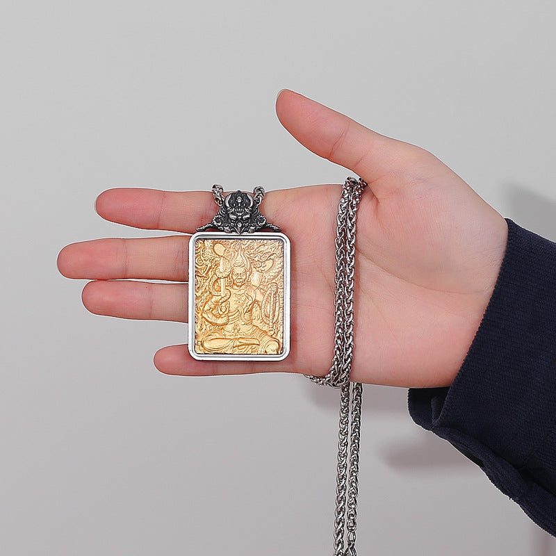 Steel Necklace - Elegant Zodiac Saints Pendant