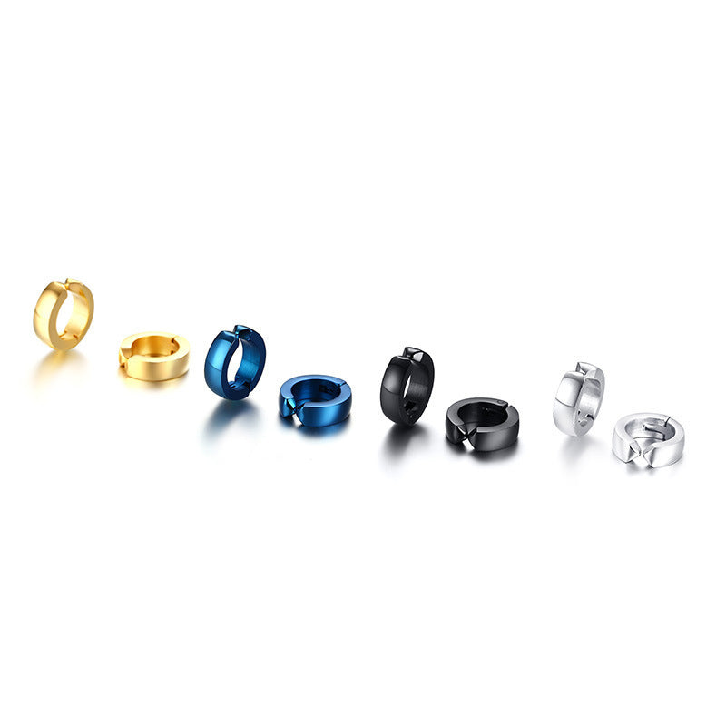 Modern Stainless Steel Earring — Single