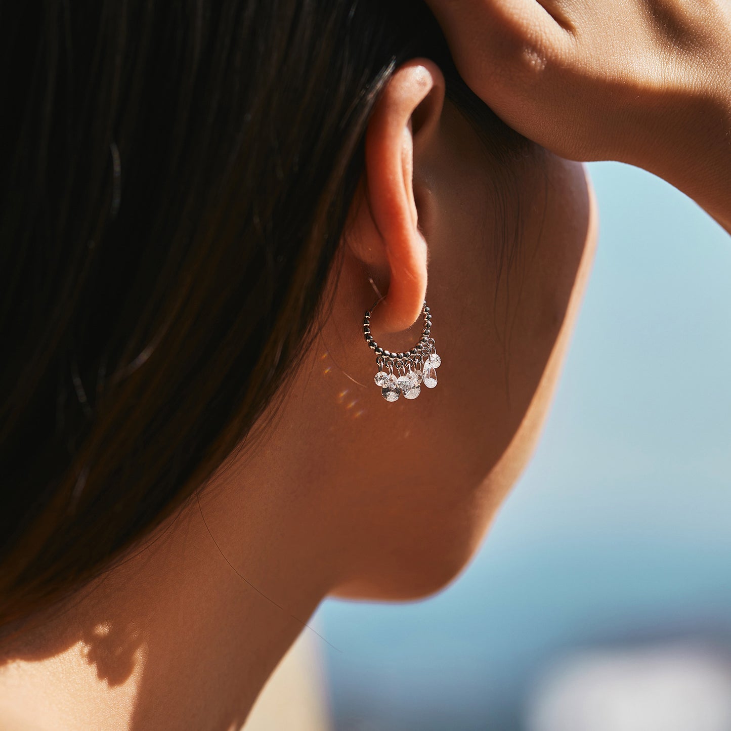 Planderful Everyday Genie Earrings – Elegant Zircon Fringed Design