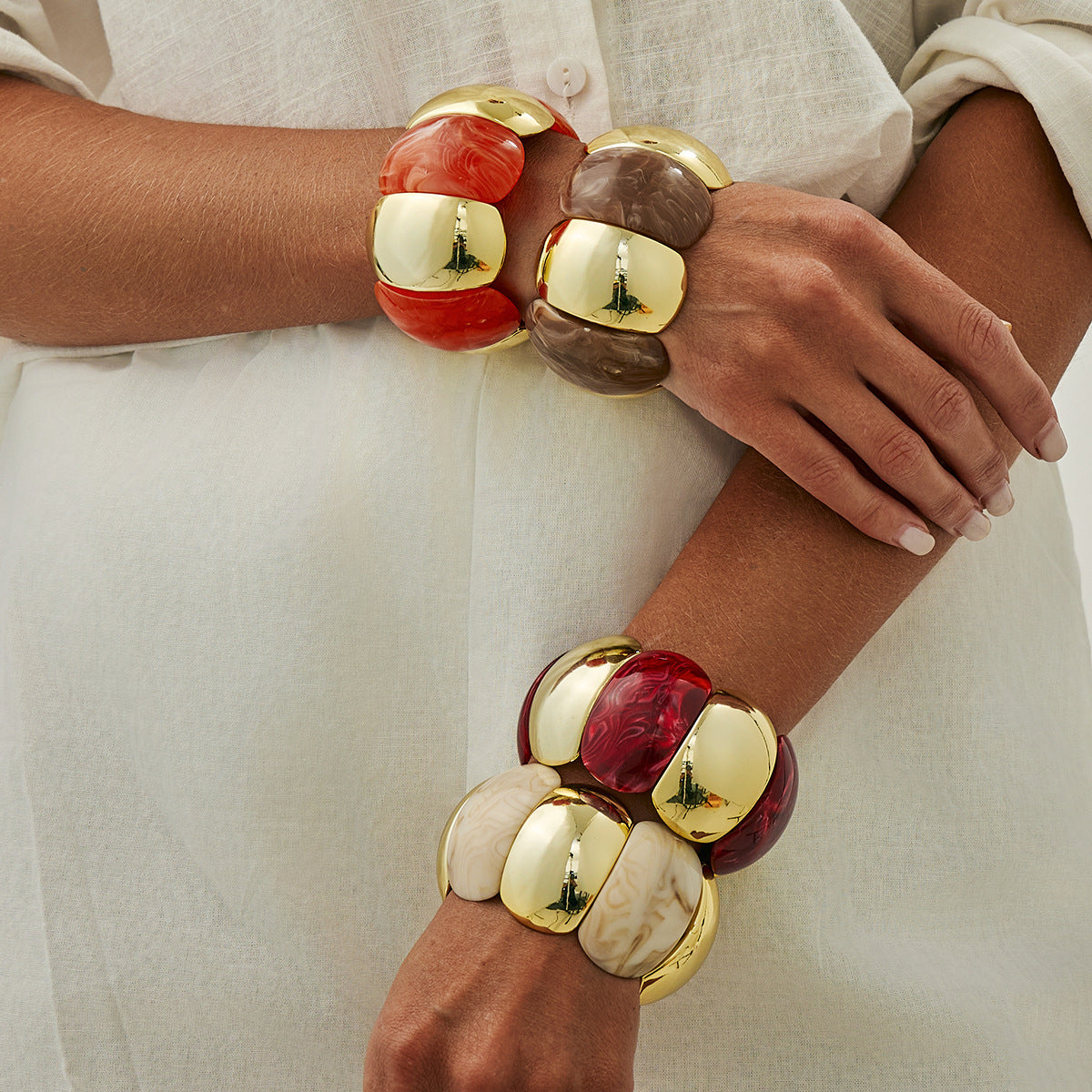 Planderful Elastic Ring Splice Bracelet Vienna Verve For Trendy Women And Men Luxury Accessory