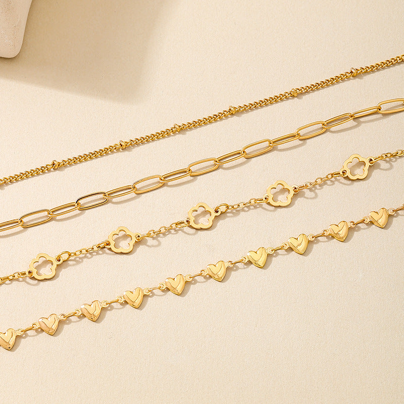 Planderful Vienna Verve Bracelet Set – Fashionable Metal Tassel Design