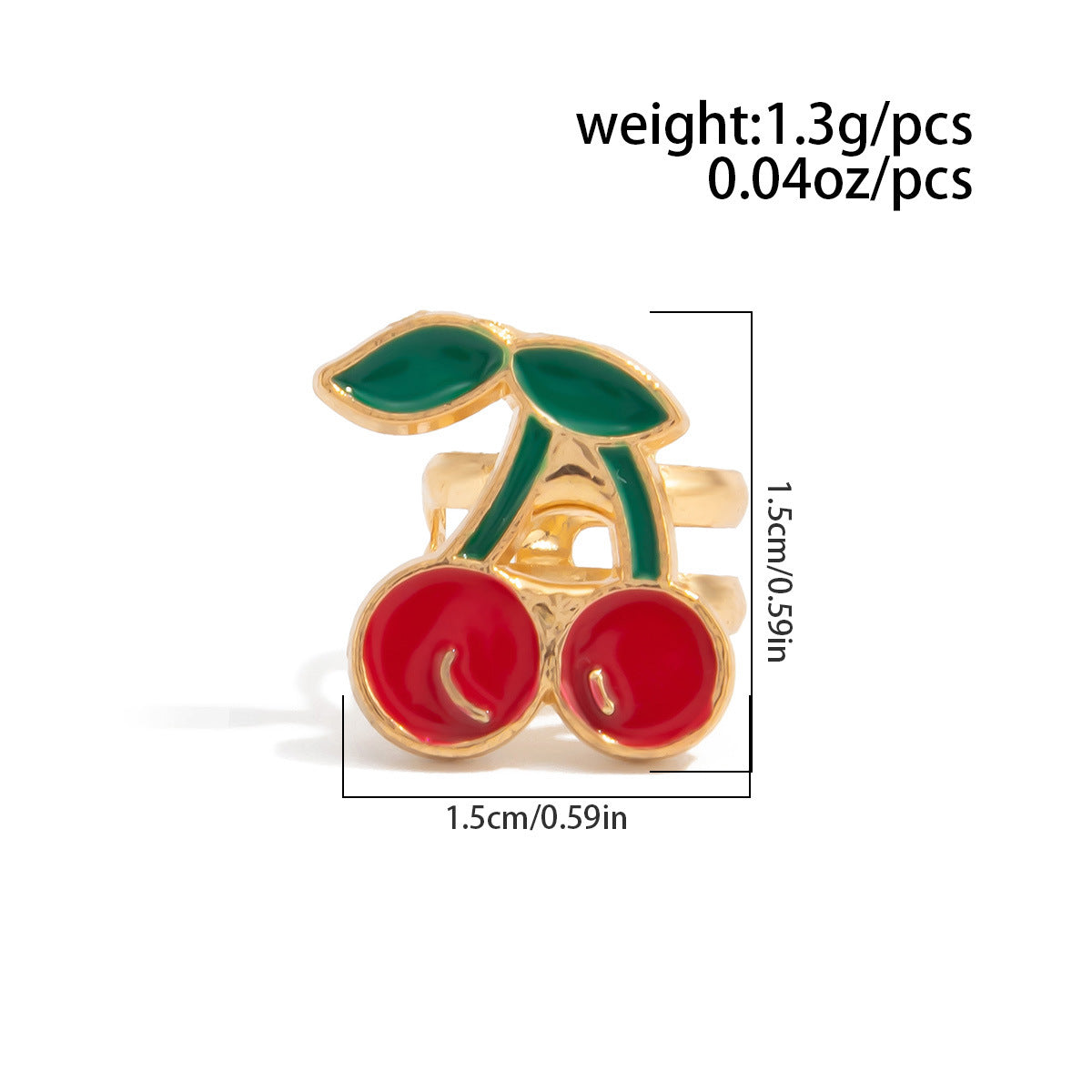 Planderful Clip On Earrings Vienna Verve Cherry Outline Cute Cartoon Statement Jewelry For Women Teens