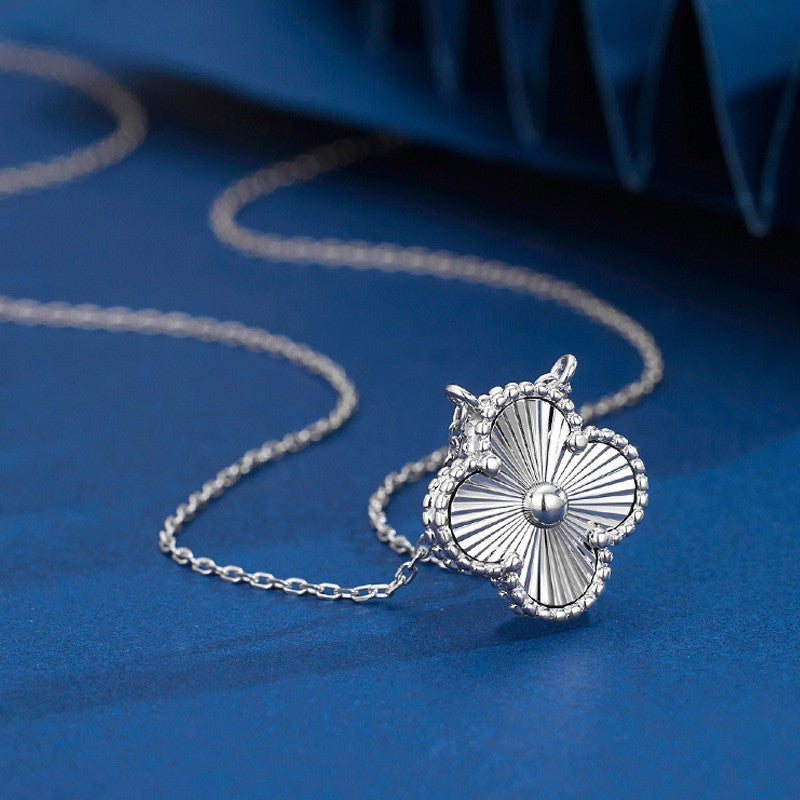 S925 Sterling Silver Four-Leaf Clover Necklace