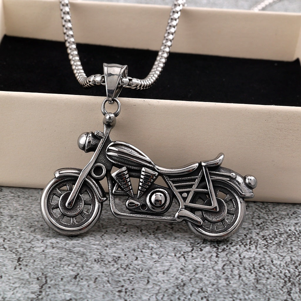 Punk Retro Stainless Steel Men's Pendant Necklace