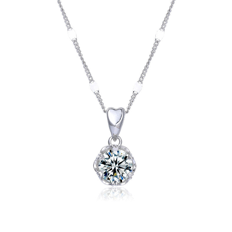 Statement Love 925 Sterling Silver Women's Pendant Necklace
