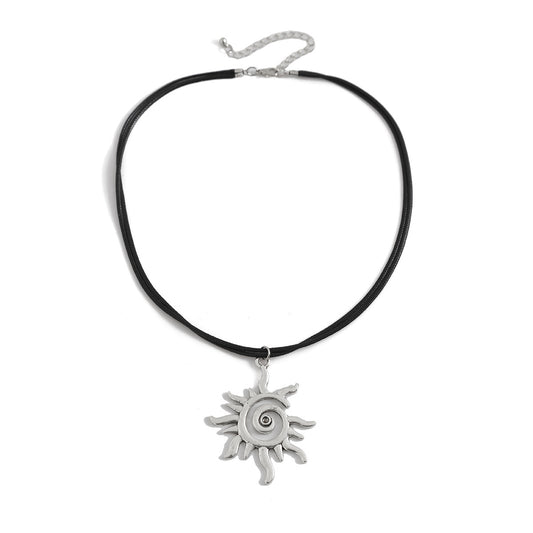 Sun Pendant Beach Necklace
