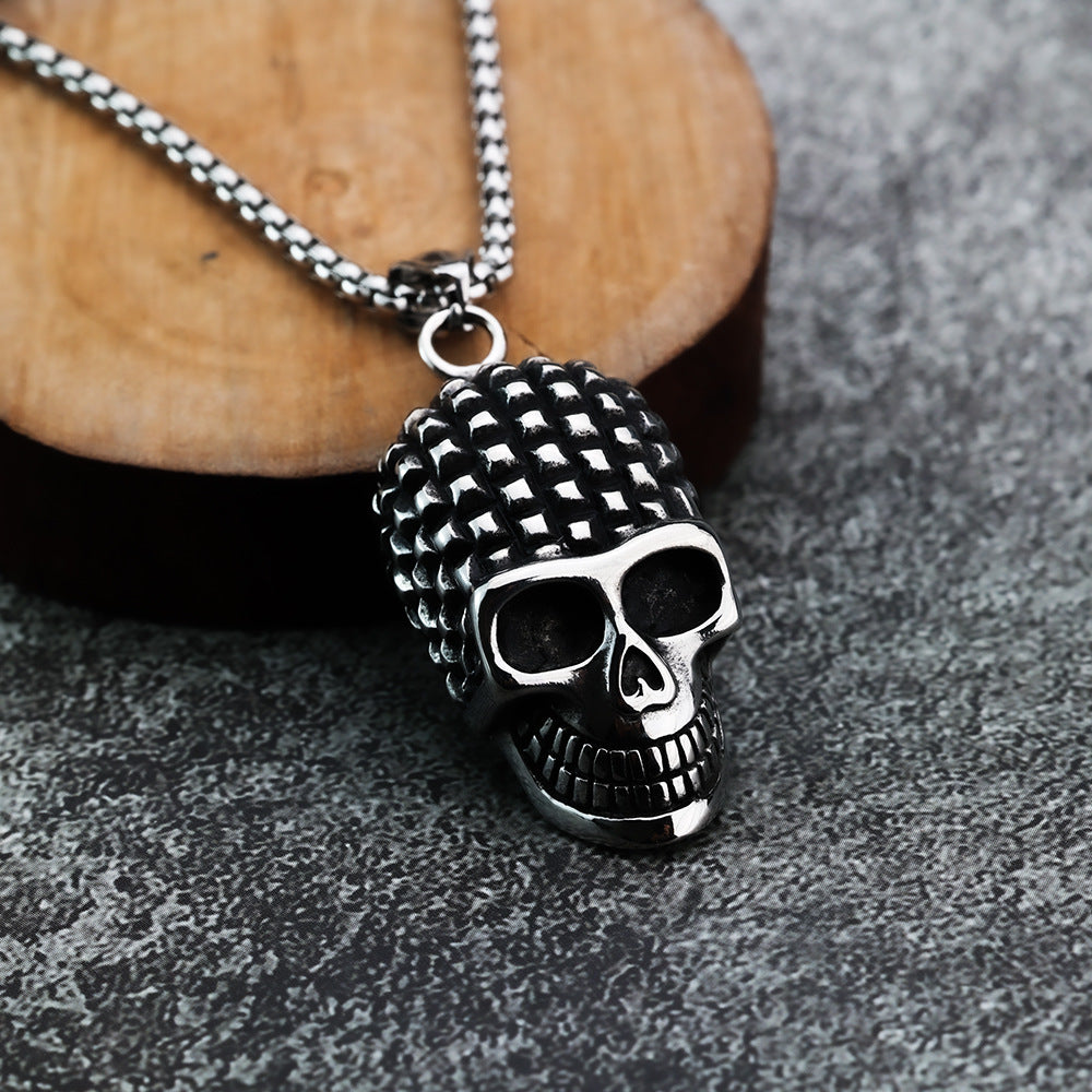 Vintage Skull Stainless Steel Men's Pendant Necklace
