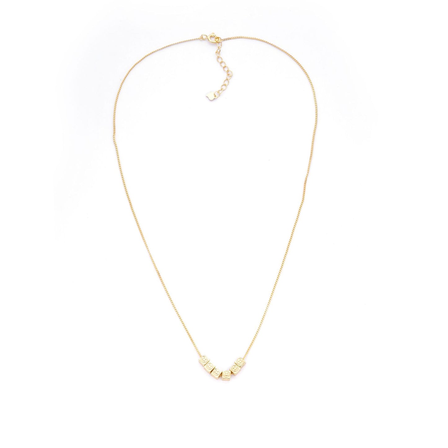 Necklace Wholesale 925 Sterling Silver Square Smiley Face