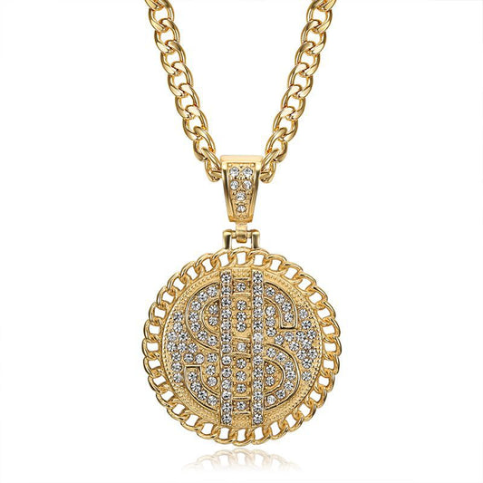 Steel Necklace – Statement Gold-Plated Cuban Chain