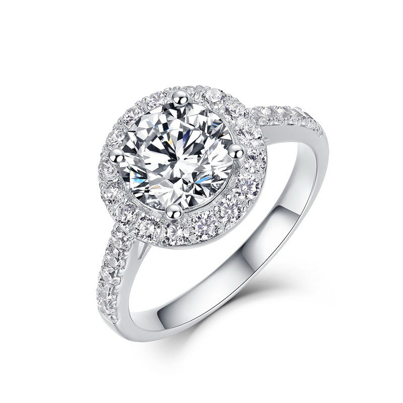 Planderful Magic Star Diamond Ring – Elegant Moissanite D Color Wedding Jewelry