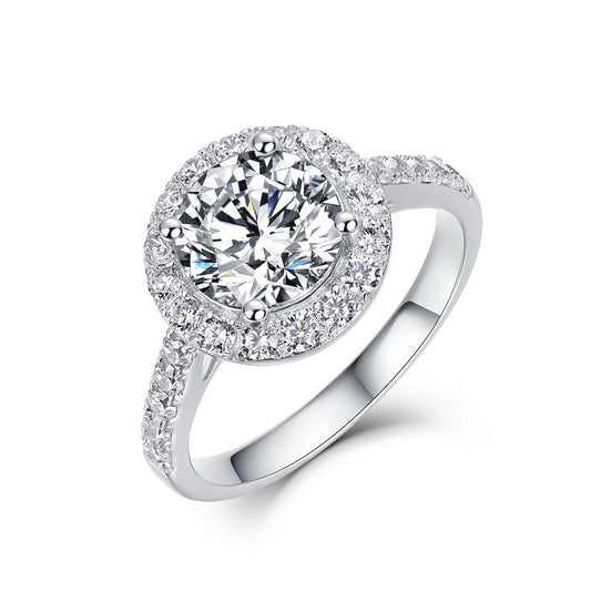 Planderful Magic Star Diamond Ring – Elegant Moissanite D Color Wedding Jewelry