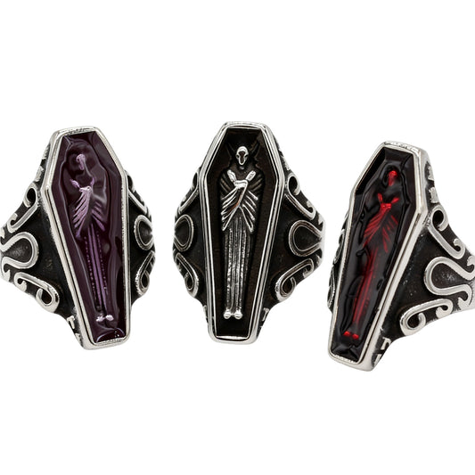 Mummy Coffin Titanium Steel Ring