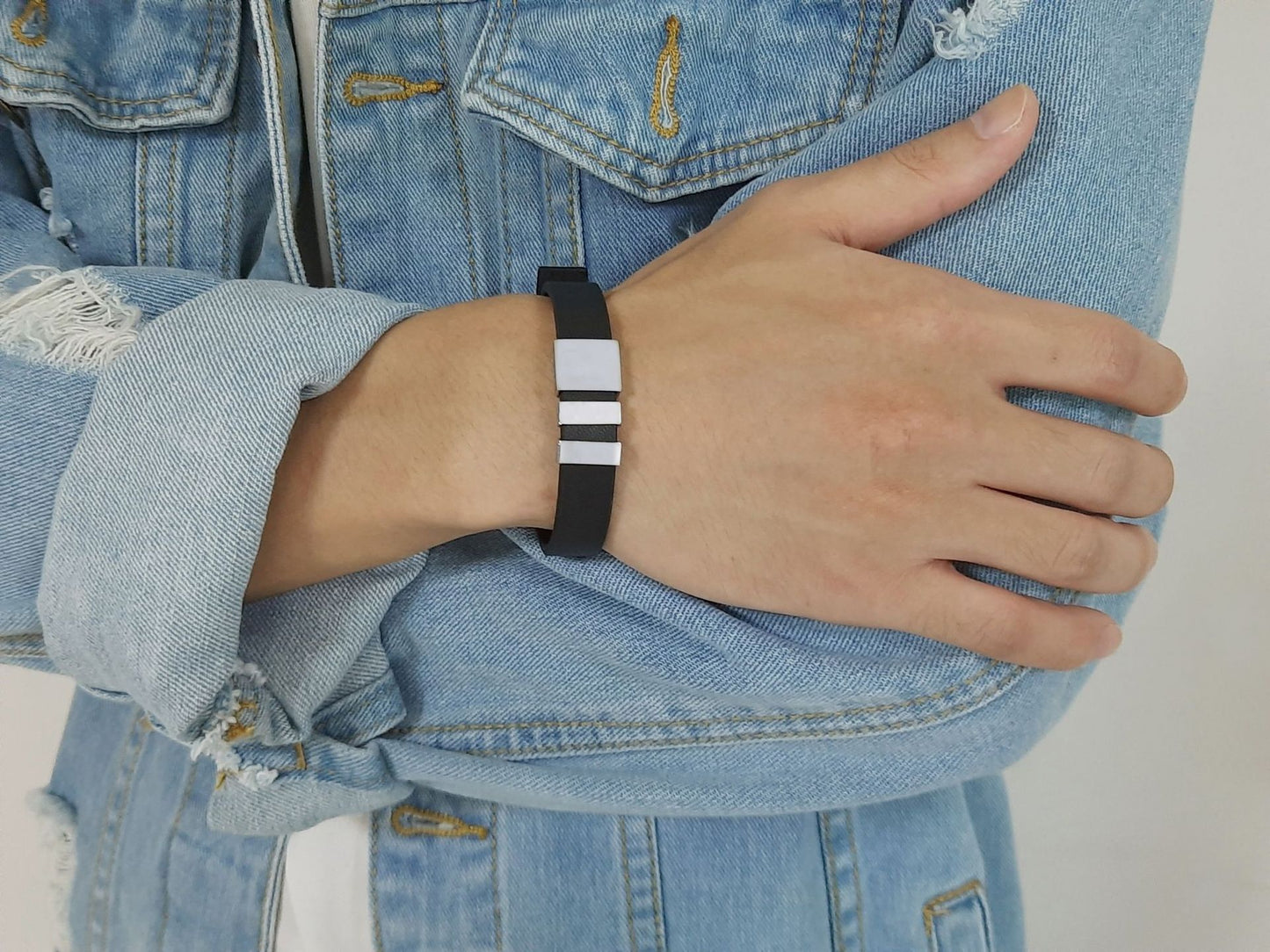 Stainless Steel Leather Rope Vintage Bracelet for Men