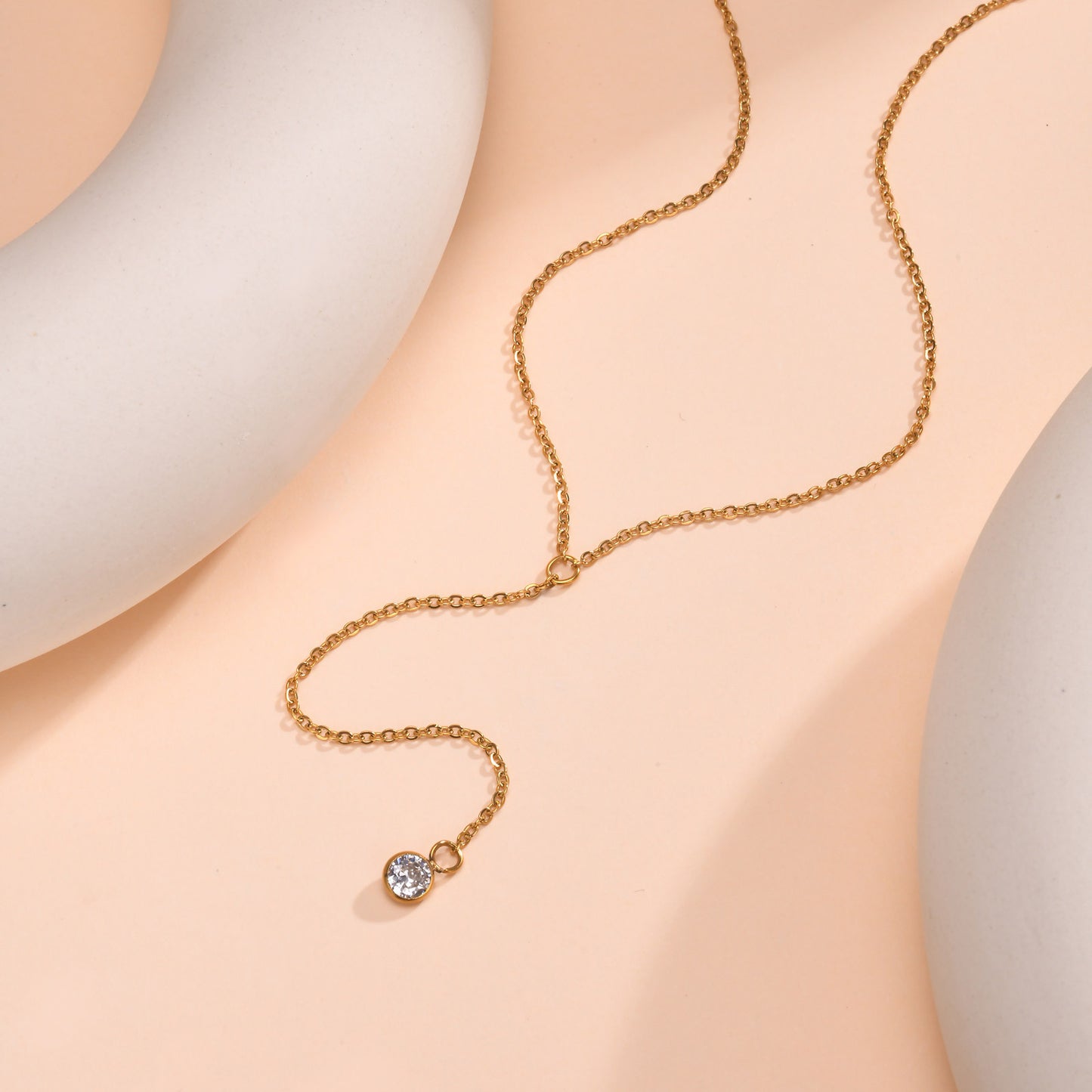 A Variety Of Y-Shaped Necklace – Women's Gold Imitation Pearl Tassel Stacked With Style
