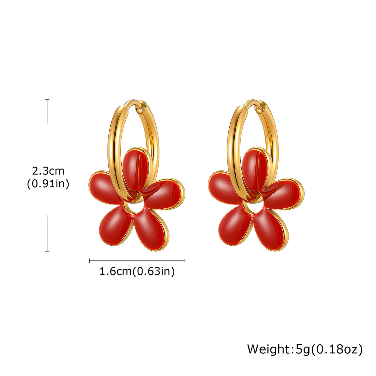 Stainless Steel Floral Jewelry — Earrings or Necklace