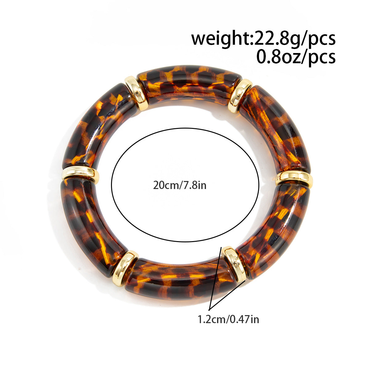 Planderful Leopard Print Elastic Bracelet Women Chic Statement Jewelry Vienna Verve