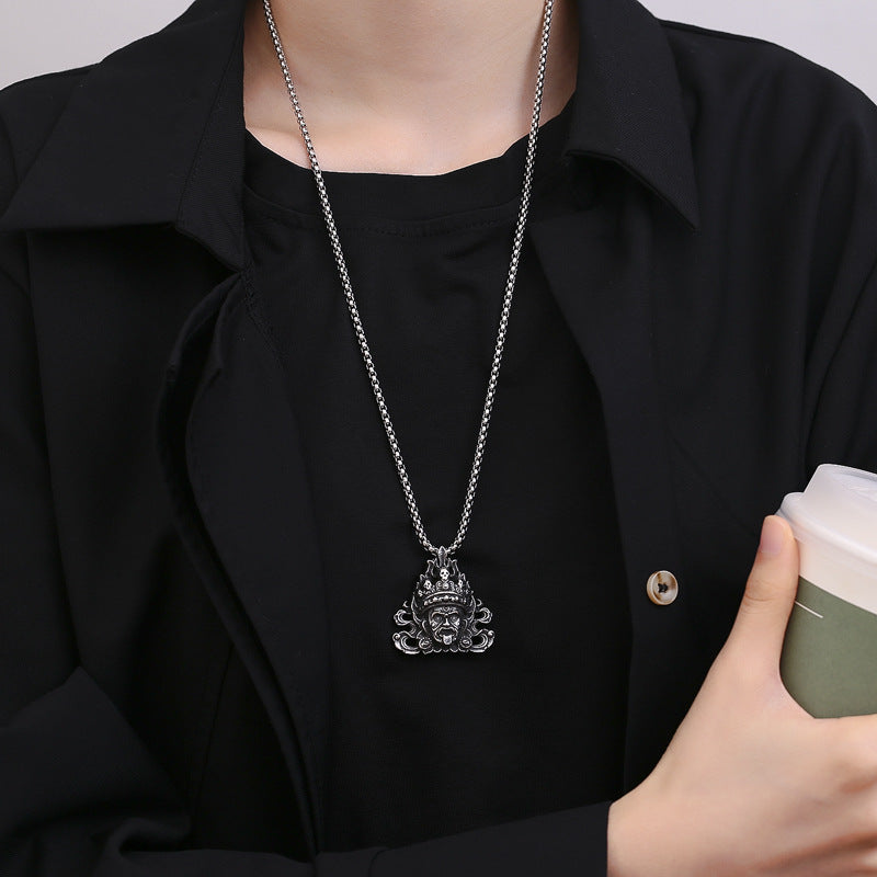 Steel Necklace - Elegant Tibetan Design