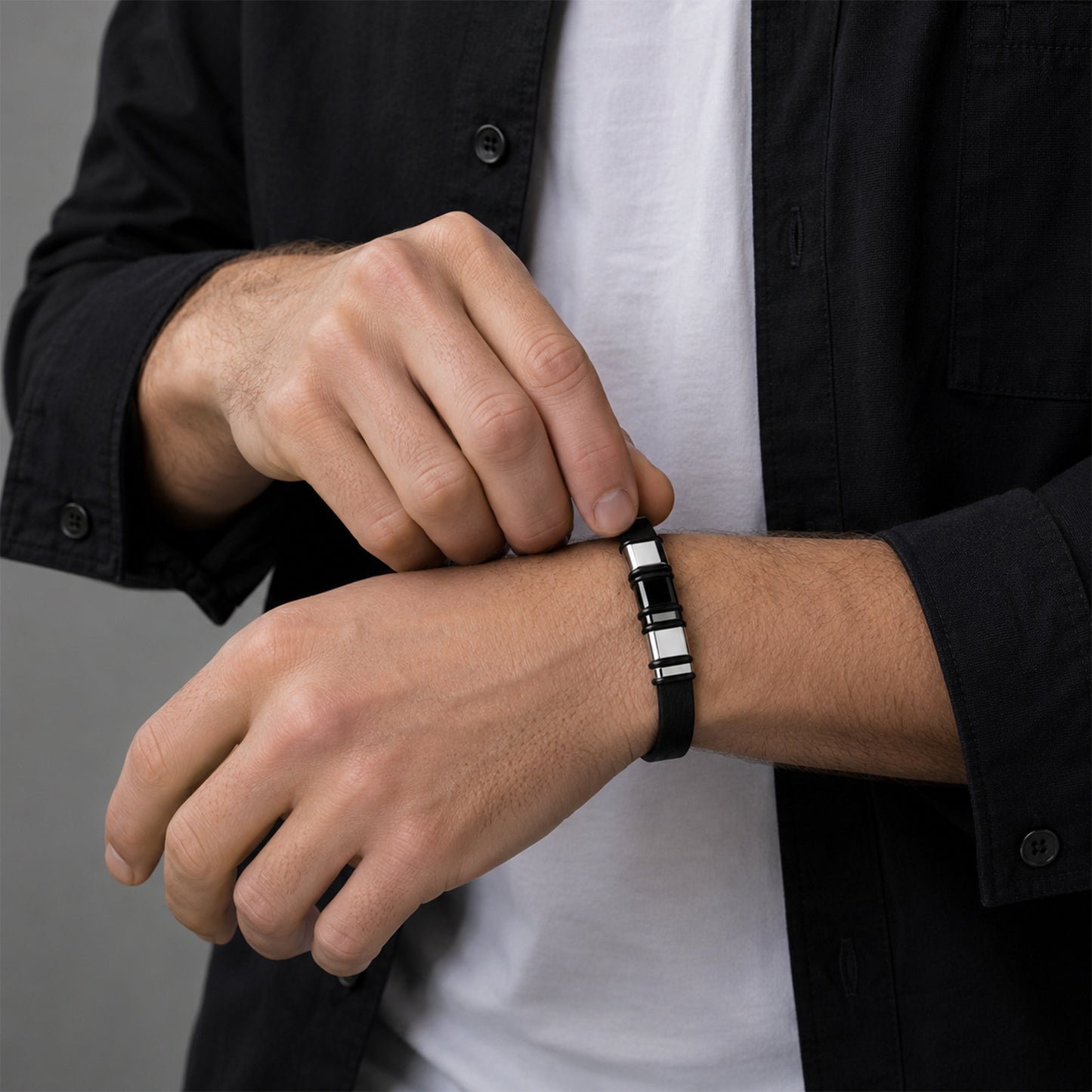 Stainless Steel Bamboo Bracelet Premium Durable Unisex Accessory By Planderful Everyday Genie