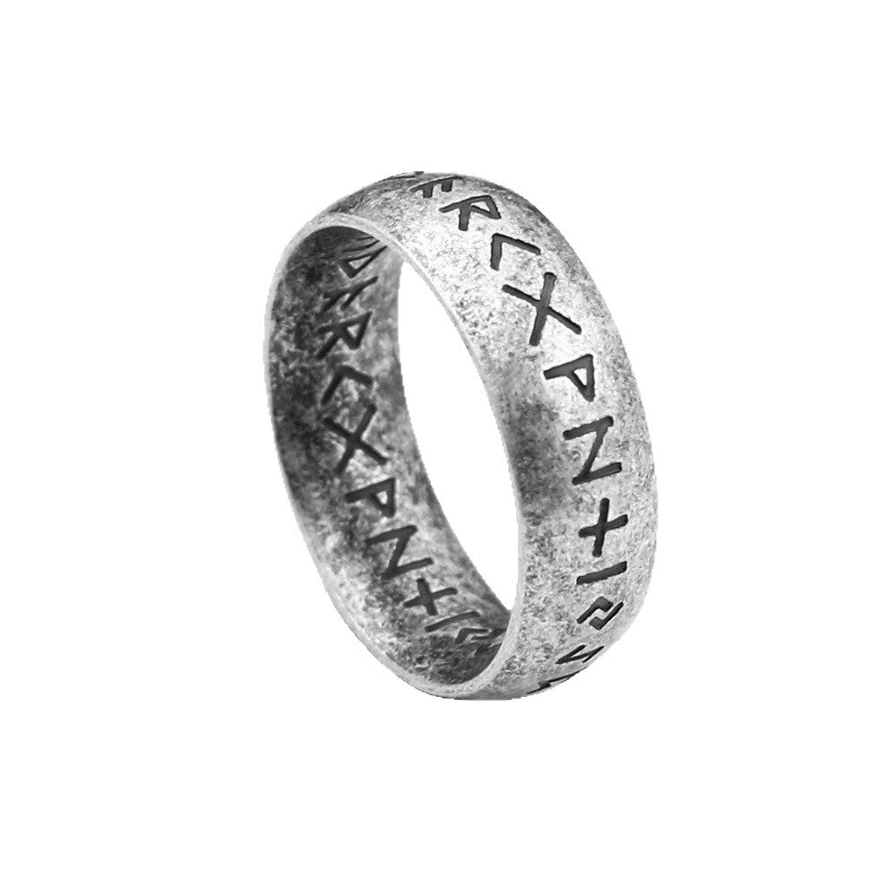 Vintage Viking Stainless Steel Men's Ring