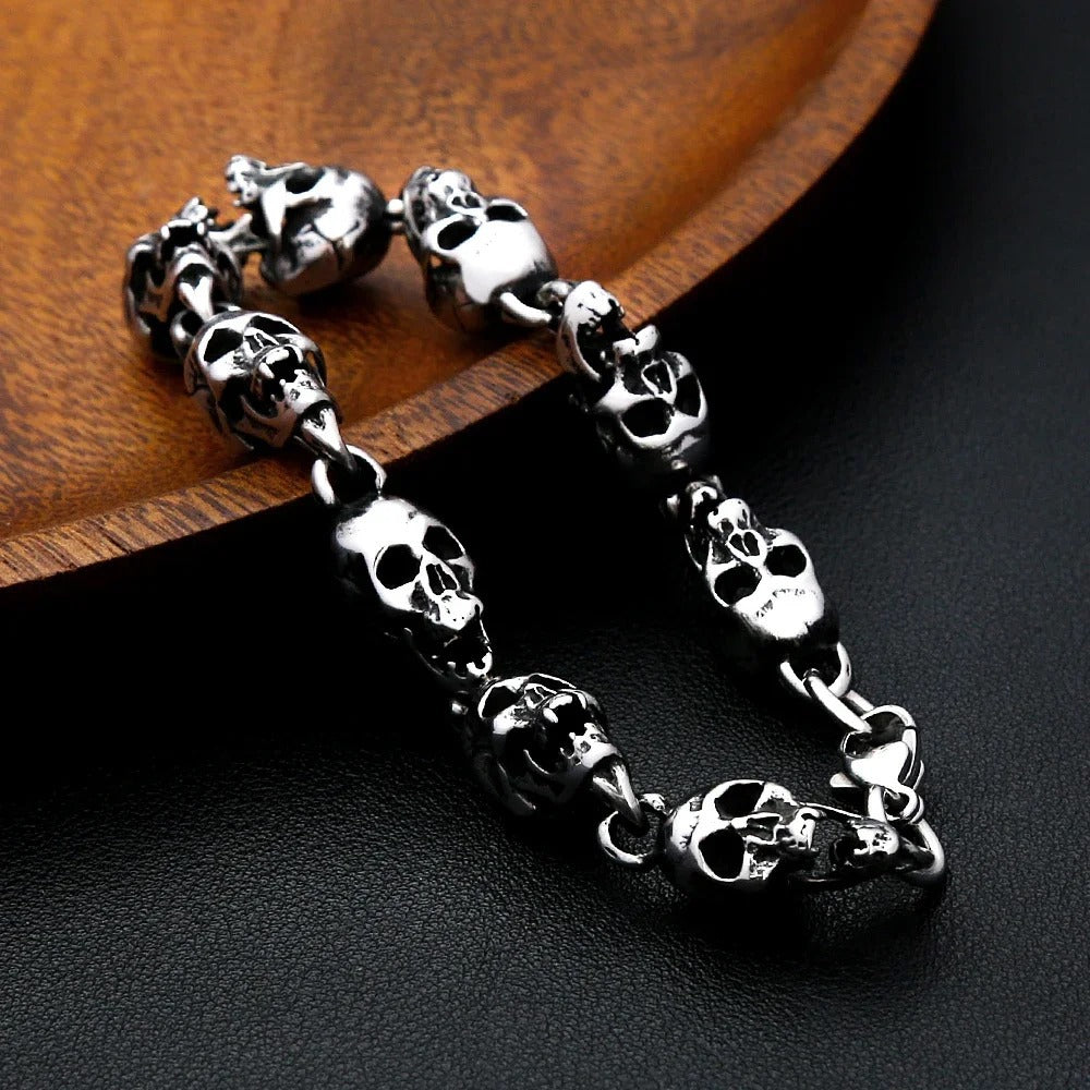Skull Halloween Stainless Steel Men's Bracelet