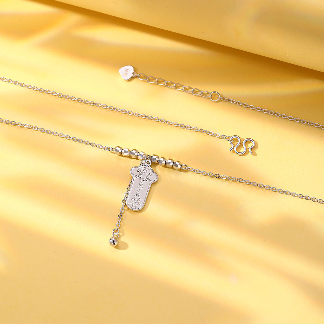 S925 Sterling Silver Sign Necklace