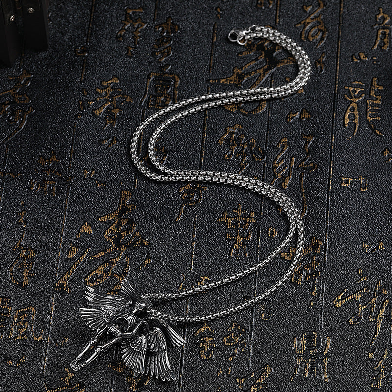 Steel Necklace – Vintage Everyday Genie Collection Inspired Pendant By Planderful