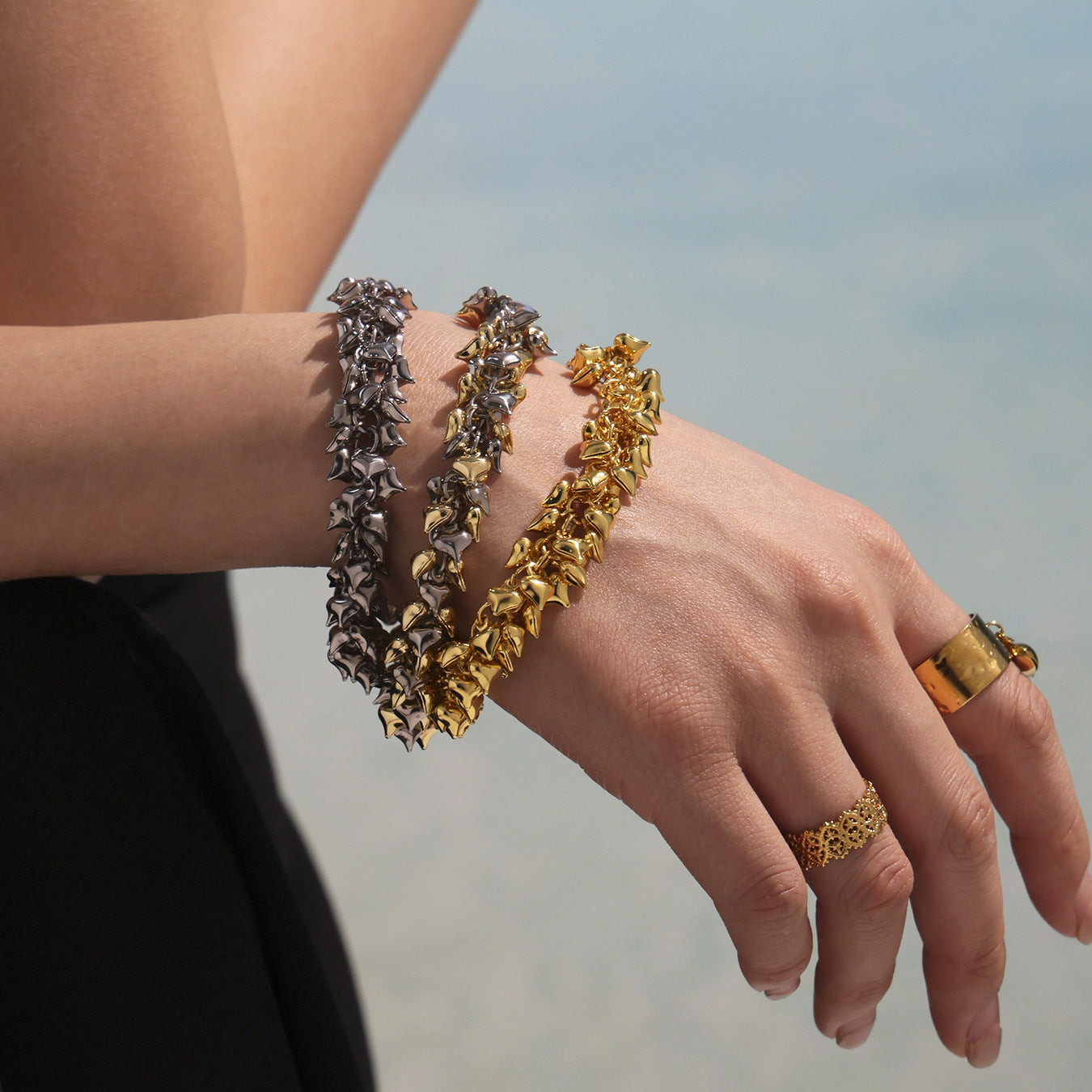 Planderful Pendant Bracelet For Her Love Stainless Steel