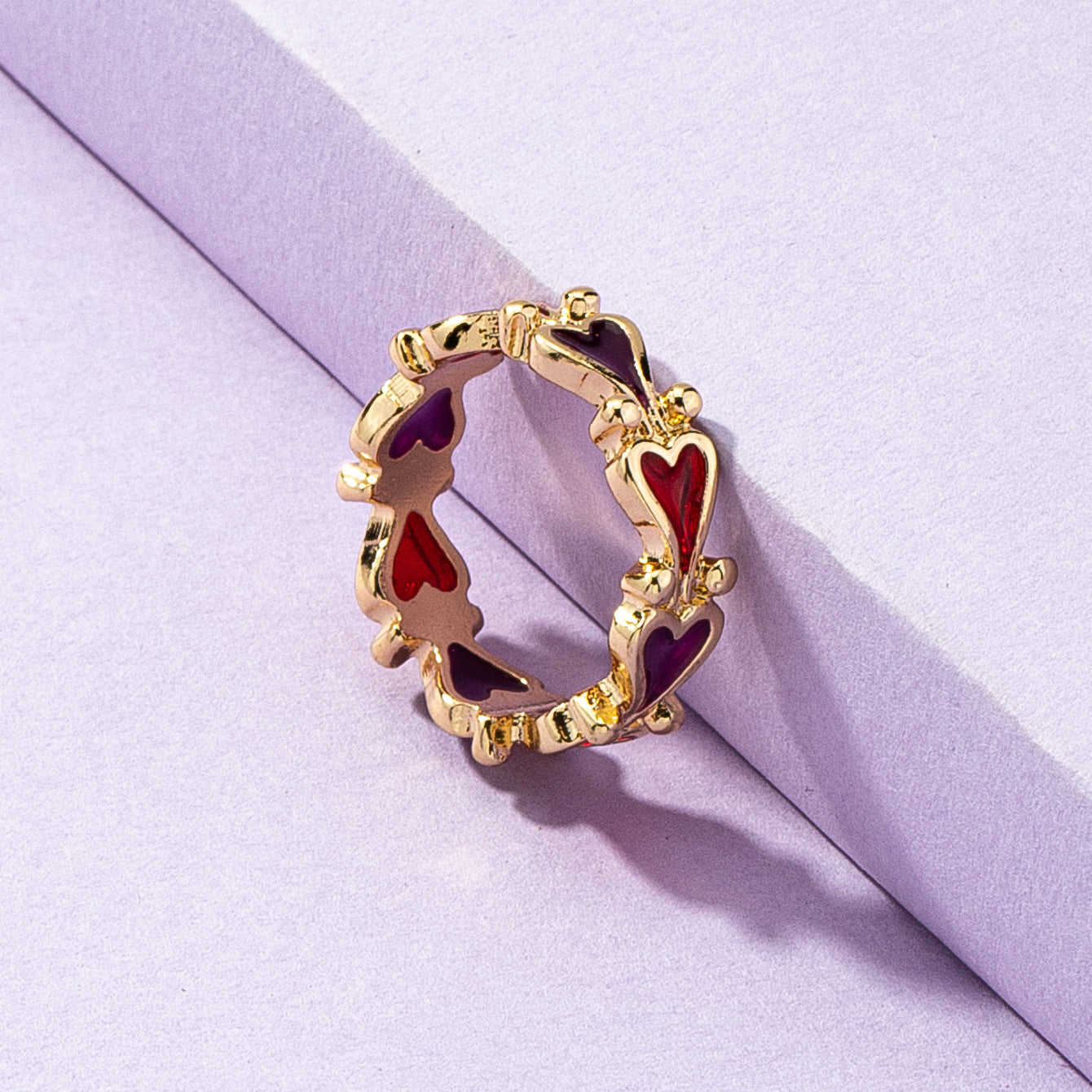 European and American Spring Jewelry Collection - Vienna Verve Love Dropping Oil Ring