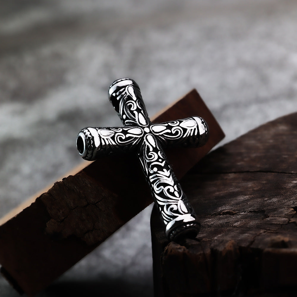 Cross Trendy Stainless Steel Pendant Necklace