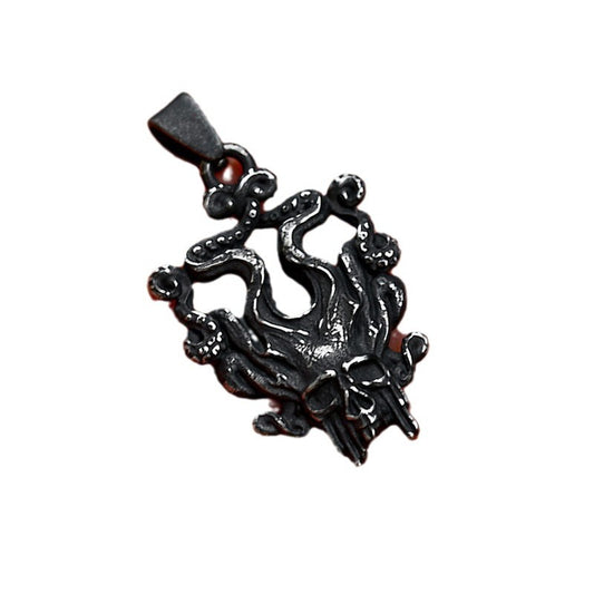 Retro Stainless Steel Octopus Skull Pendant for Men - Wholesale Titanium Steel Jewelry