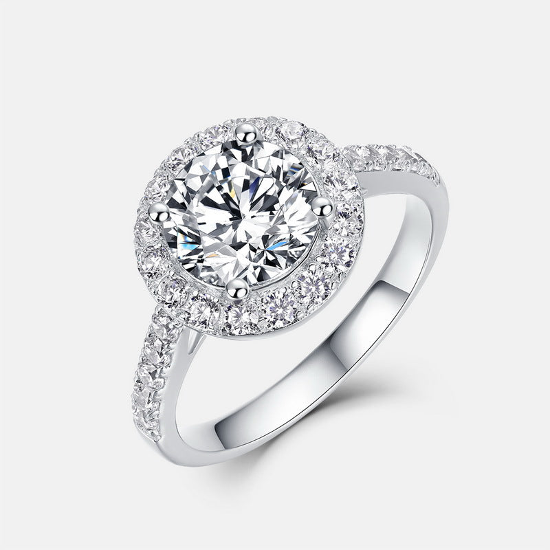 Planderful Magic Star Diamond Ring – Elegant Moissanite D Color Wedding Jewelry