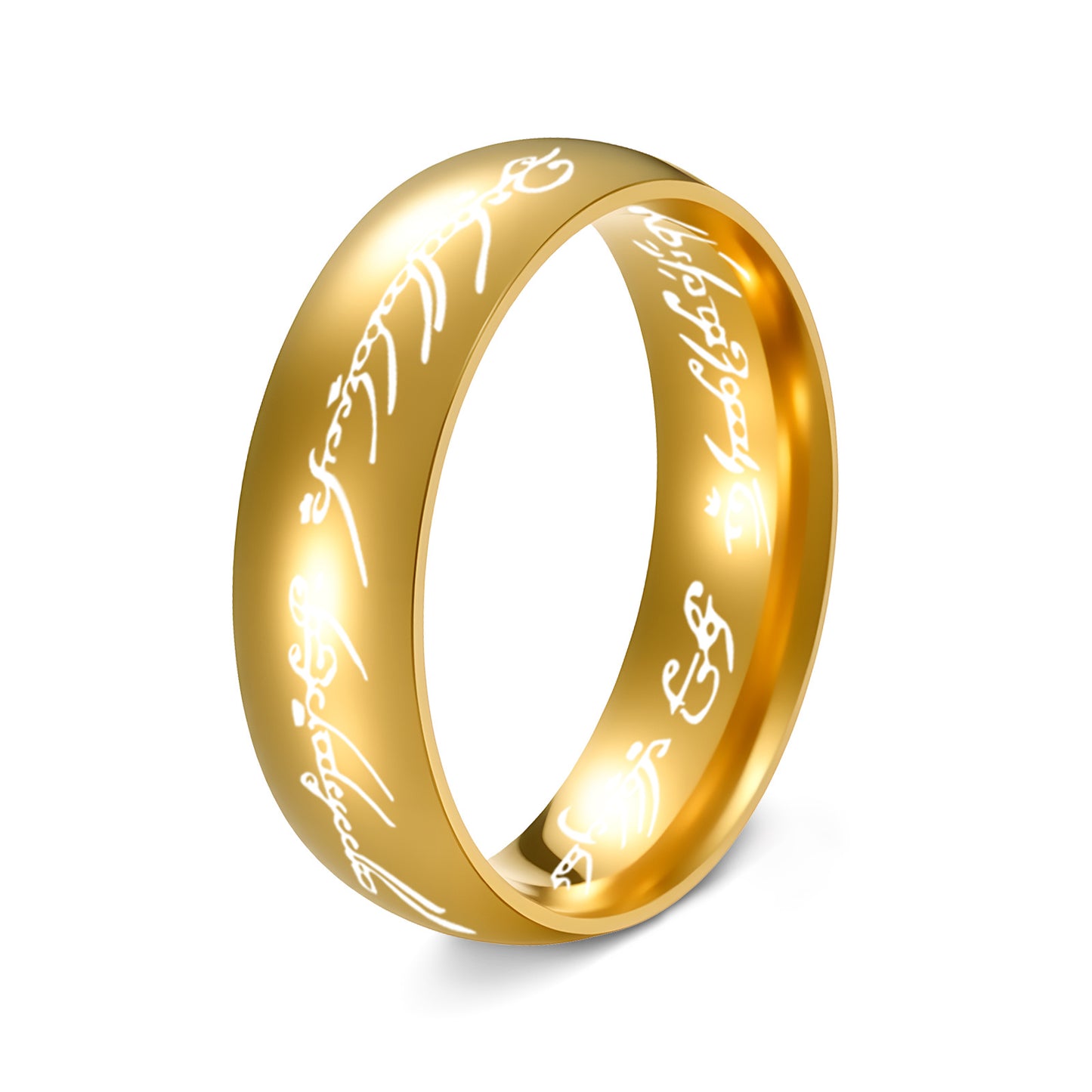 Stainless Steel Lord Of The Rings Ring By Planderful For Him And Her Unisex Bold Durable Jewelry