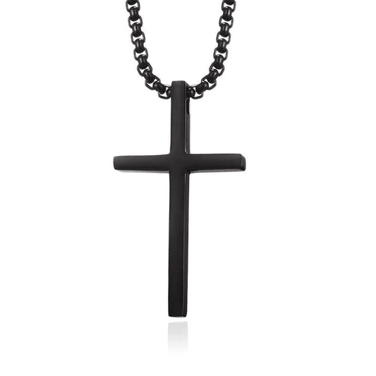 1. Planderful Stainless Steel Cross Necklace Unisex Gift for Him or Her Elegant Everyday Pendant
