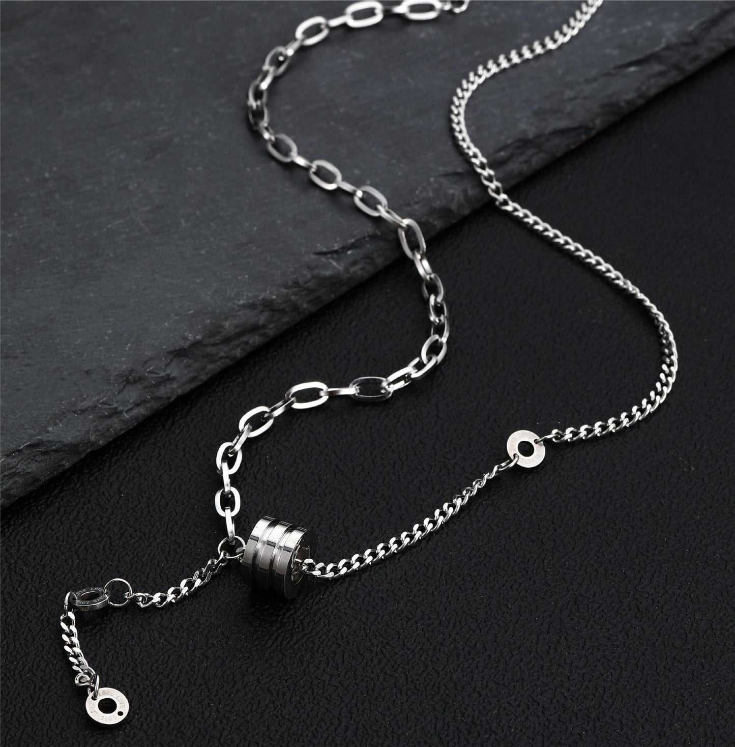 Planderful Jewelry Steel Necklace Minimalist Collarbone