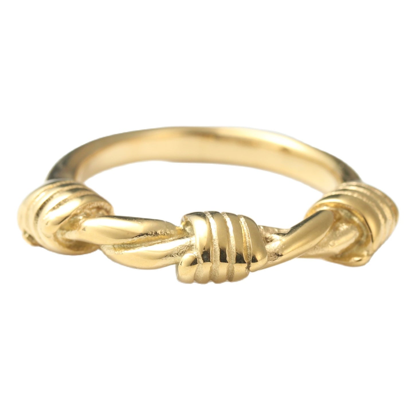 Titanium Steel Braided Knot Ring for Men - Retro Trendy Personalized Jewelry