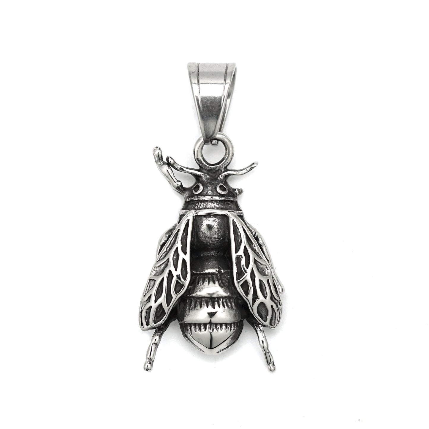Steel Necklace – Dainty Bee Pendant