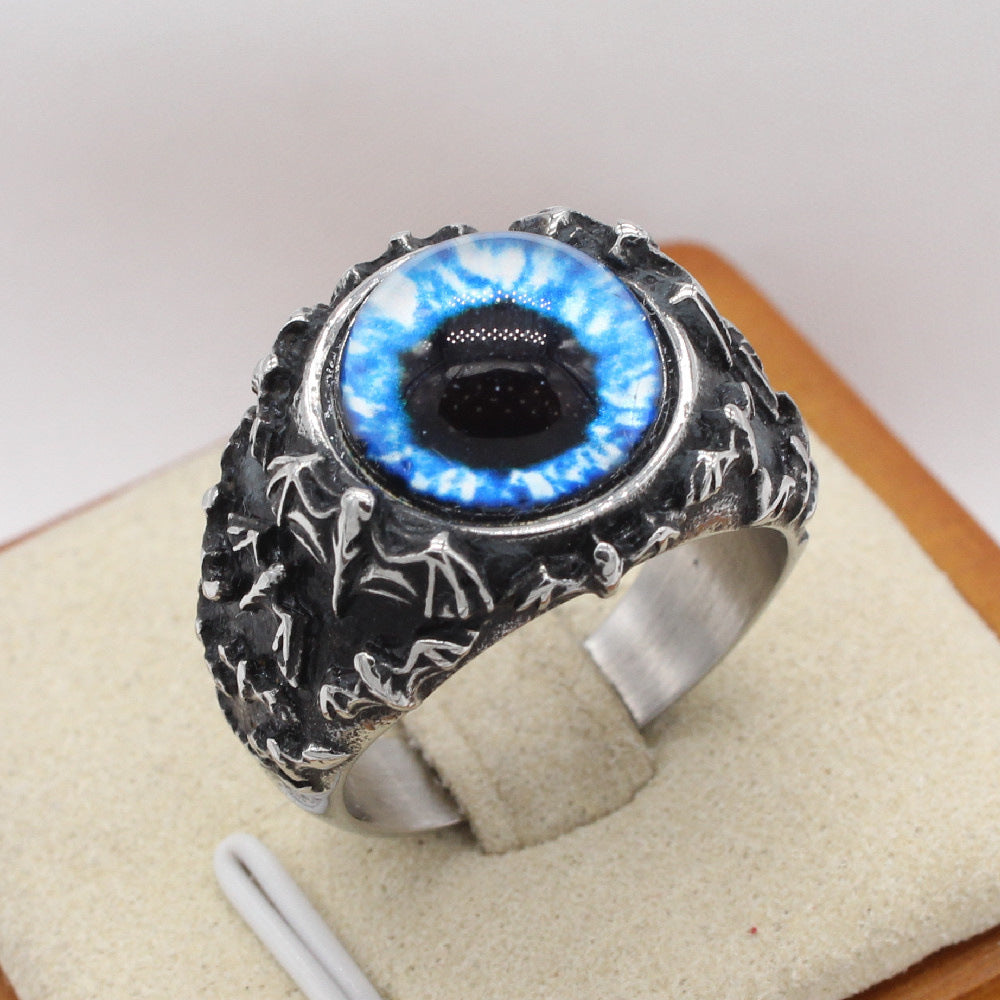 Planderful Titanium Steel Ring Unisex Retro Bat Design For Men And Women Everyday Genie Collection