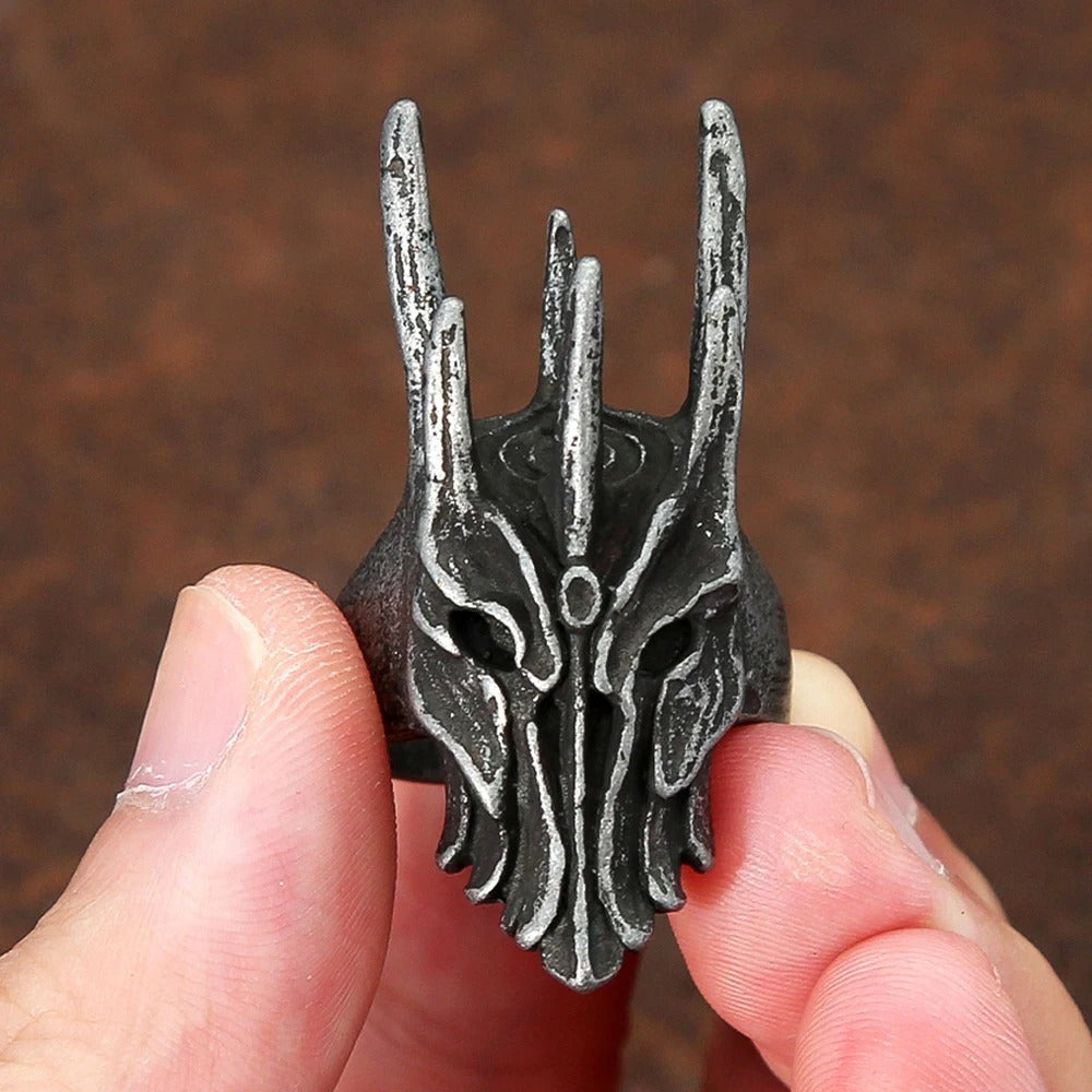 Gothic Skull Stainless Steel Men's Ring