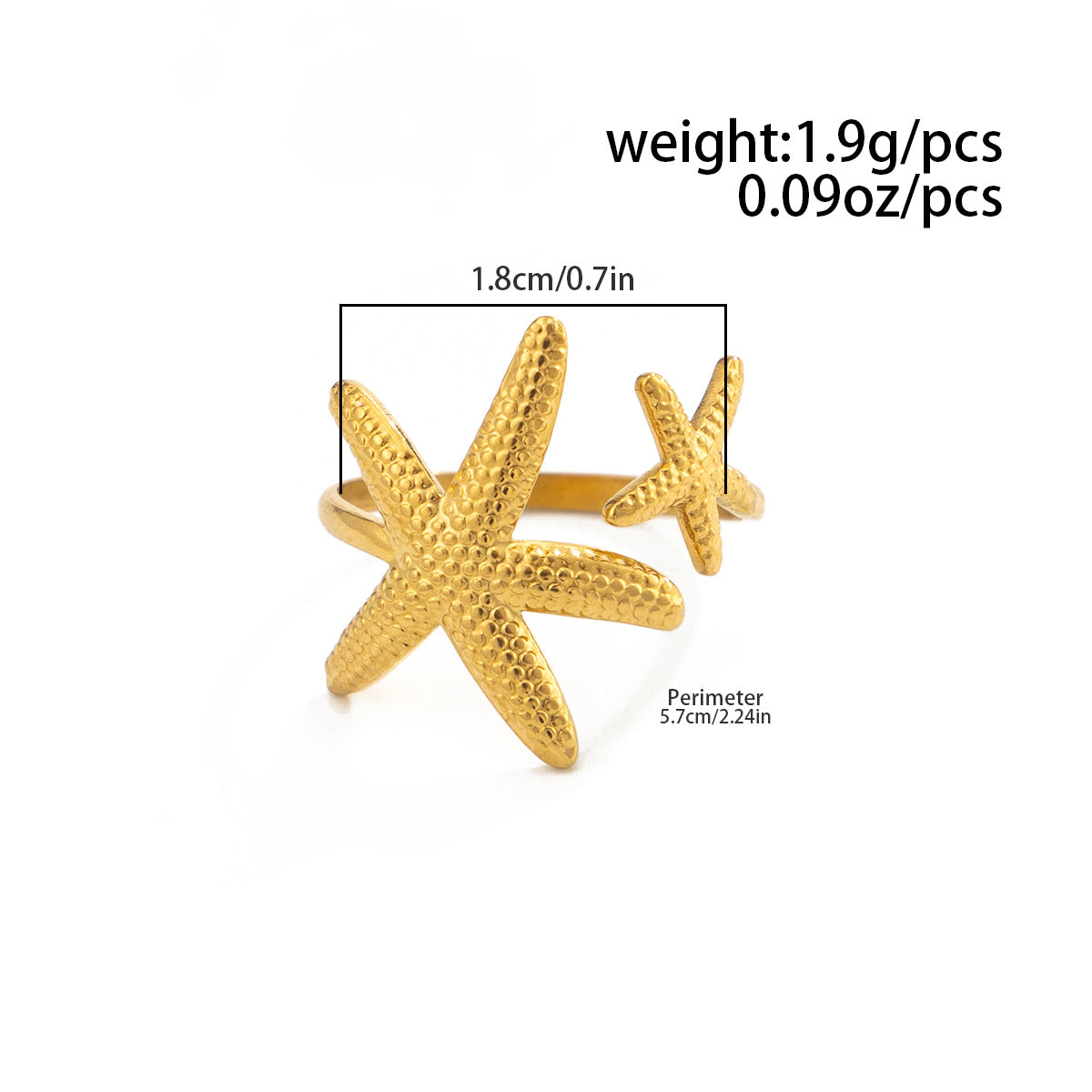 Planderful Stainless Steel Butterfly Ring For Women Vienna Verve Vacation Style Hollow Geometric Opening Jewelry