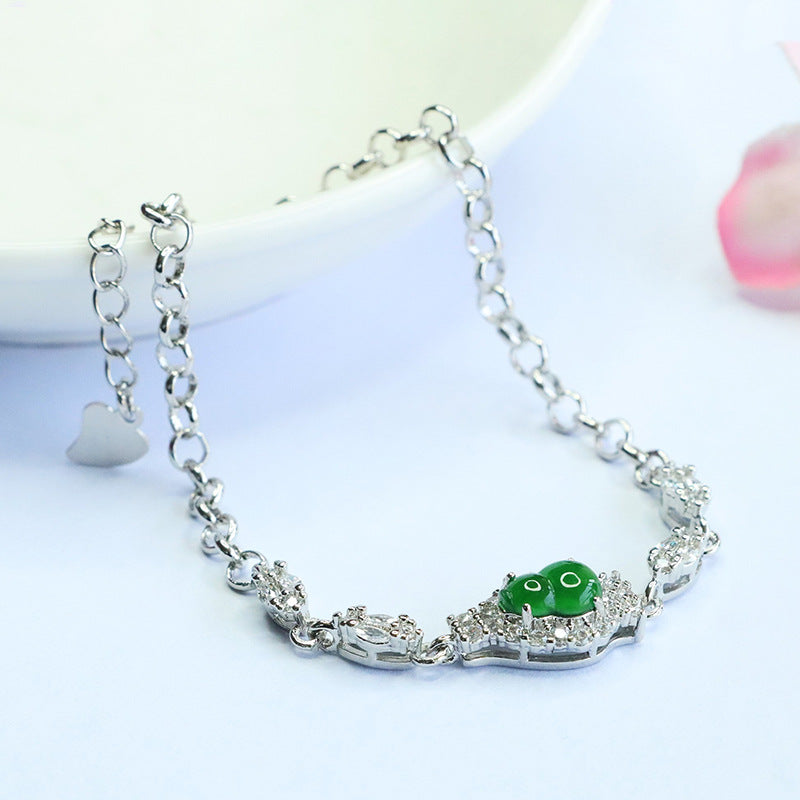 Green Jadeite Gourd Style 2 Bracelet