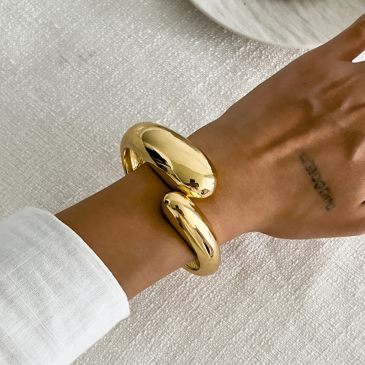 Water Drop Geometric Bracelet By Planderful Vienna Verve For Women Bold Retro Statement