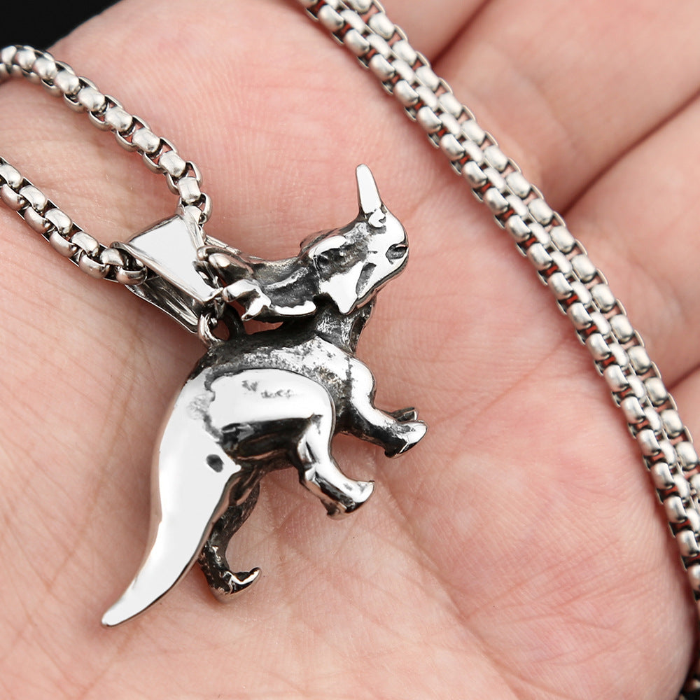 AliExpress Explosive Jewelry Stainless Steel Rhino Pendant