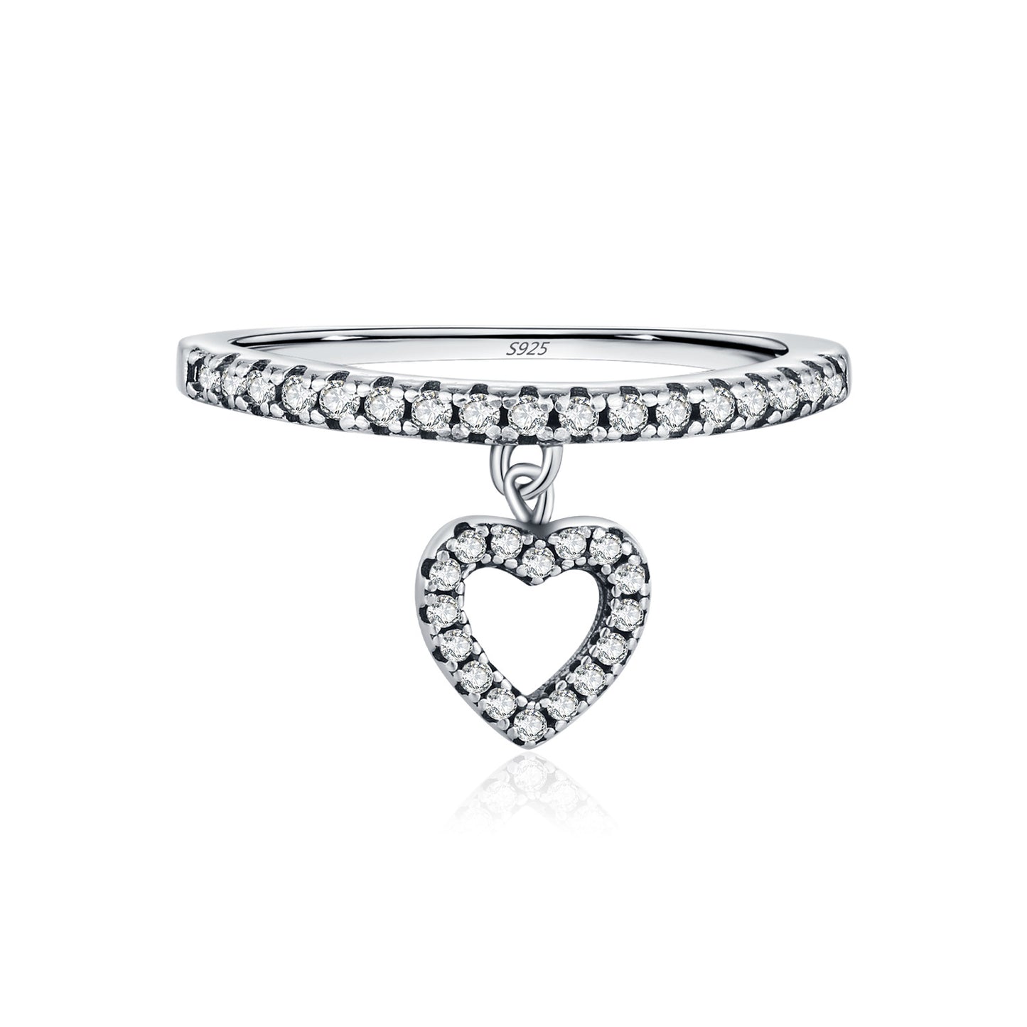 Planderful Everyday Genie Smart Love Pendant Ring – Trendy Shiny Zircon Design