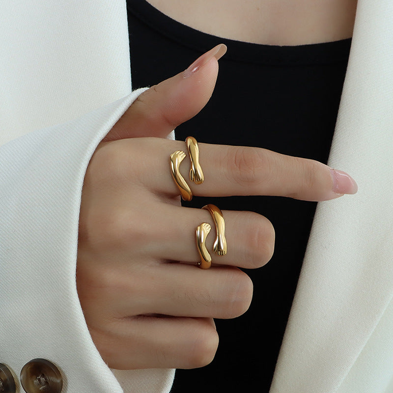 Titanium Steel Genie Index Finger Ring